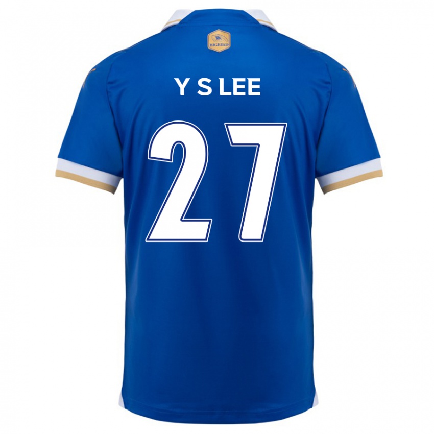 Kinder Shi-Yeong Lee #27 Blau Weiss Heimtrikot Trikot 2024/25 T-Shirt