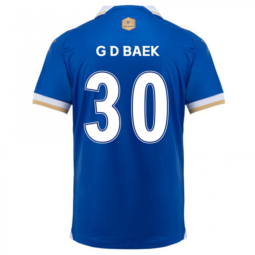 Kinder Dong-Gyu Baek #30 Blau Weiss Heimtrikot Trikot 2024/25 T-Shirt