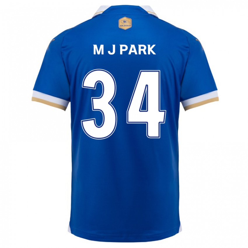 Kinder Ji-Min Park #34 Blau Weiss Heimtrikot Trikot 2024/25 T-Shirt