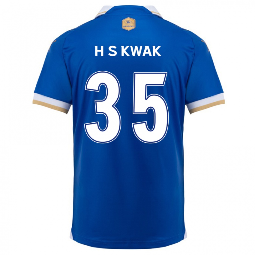 Kinder Sung-Hoon Kwak #35 Blau Weiss Heimtrikot Trikot 2024/25 T-Shirt