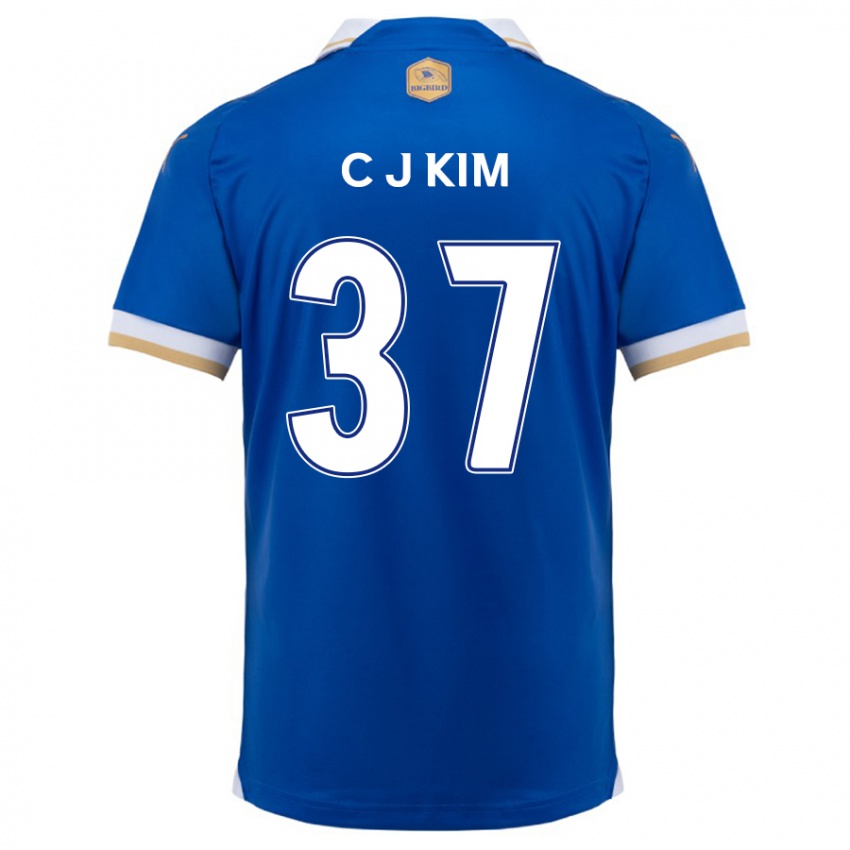 Kinder Joo-Chan Kim #37 Blau Weiss Heimtrikot Trikot 2024/25 T-Shirt