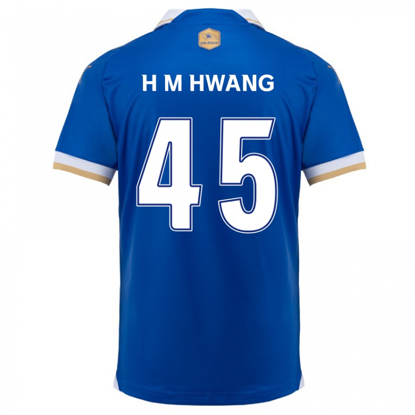 Kinder Myung-Hyun Hwang #45 Blau Weiss Heimtrikot Trikot 2024/25 T-Shirt