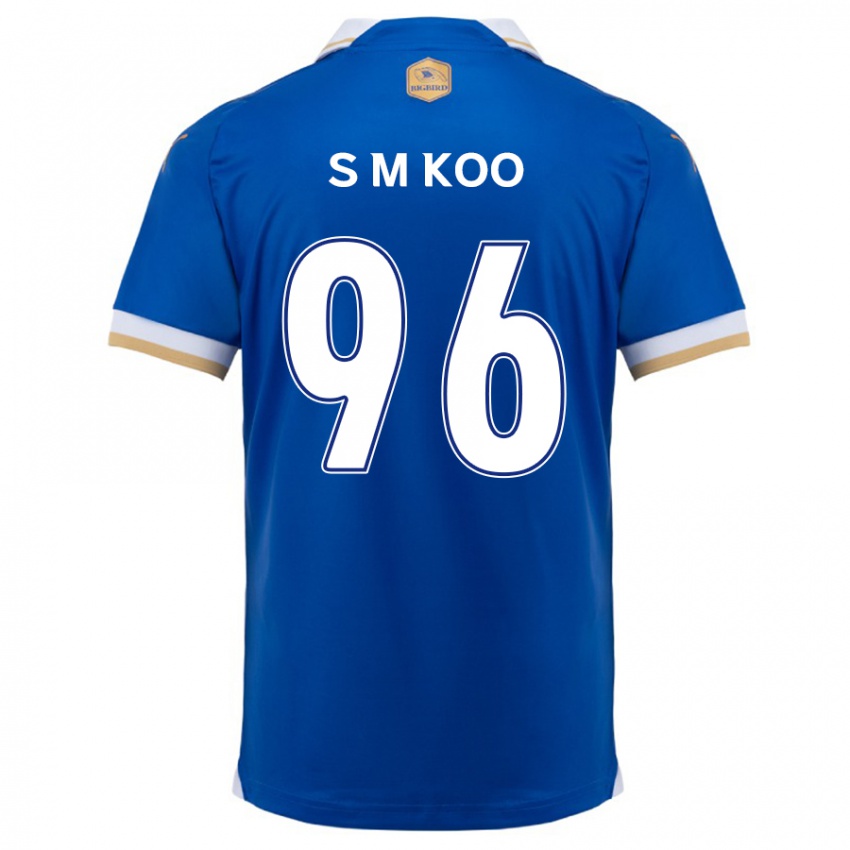 Kinder Min-Seo Koo #96 Blau Weiss Heimtrikot Trikot 2024/25 T-Shirt