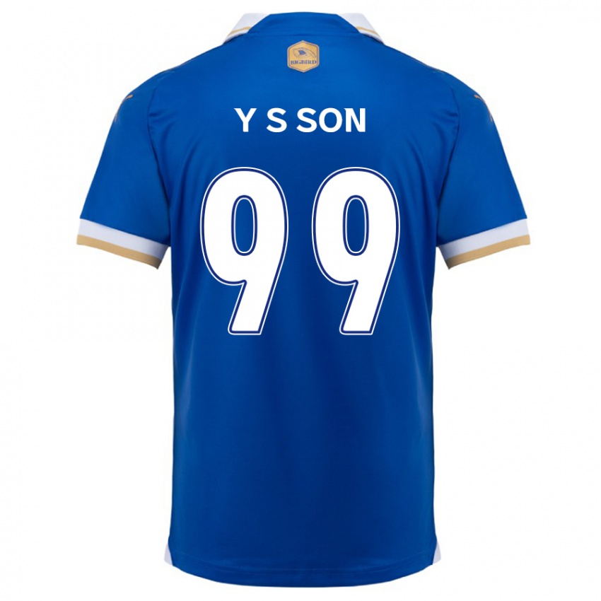 Kinder Suk-Yong Son #99 Blau Weiss Heimtrikot Trikot 2024/25 T-Shirt