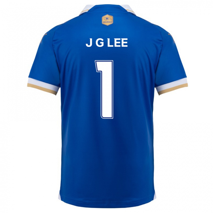 Kinder Gyeong-Jun Lee #1 Blau Weiss Heimtrikot Trikot 2024/25 T-Shirt