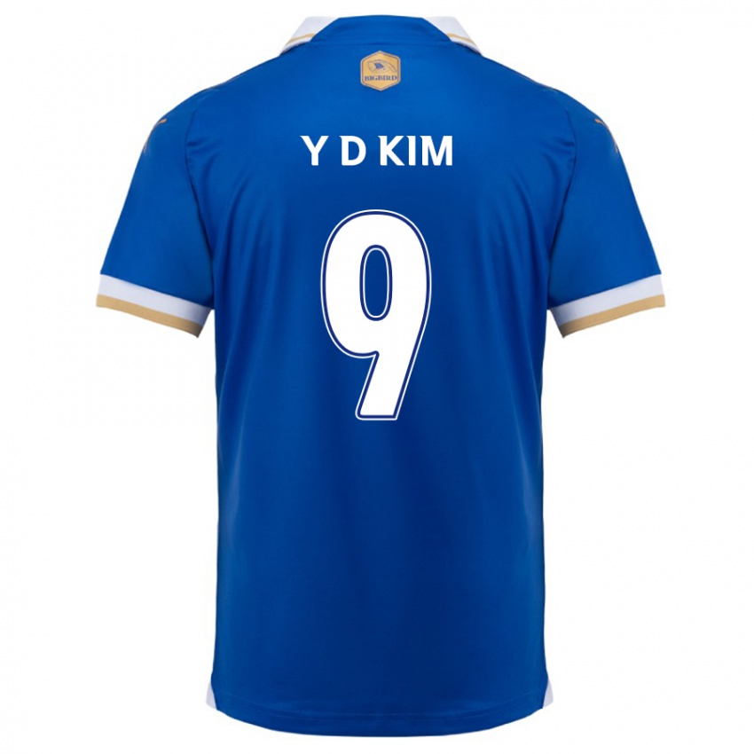 Kinder Dong-Yeon Kim #9 Blau Weiss Heimtrikot Trikot 2024/25 T-Shirt