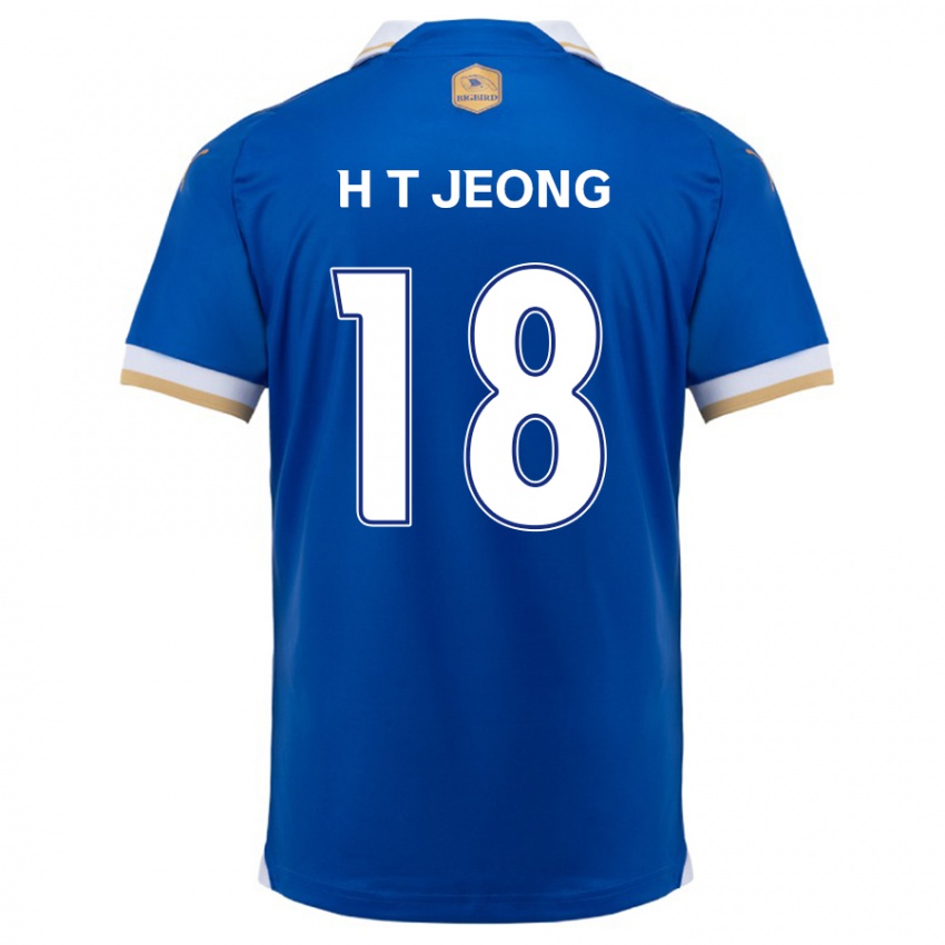 Kinder Tae-Hwan Jeong #18 Blau Weiss Heimtrikot Trikot 2024/25 T-Shirt