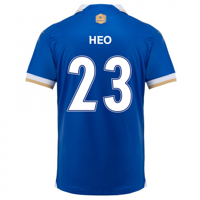 Kinder Hwan Heo #23 Blau Weiss Heimtrikot Trikot 2024/25 T-Shirt