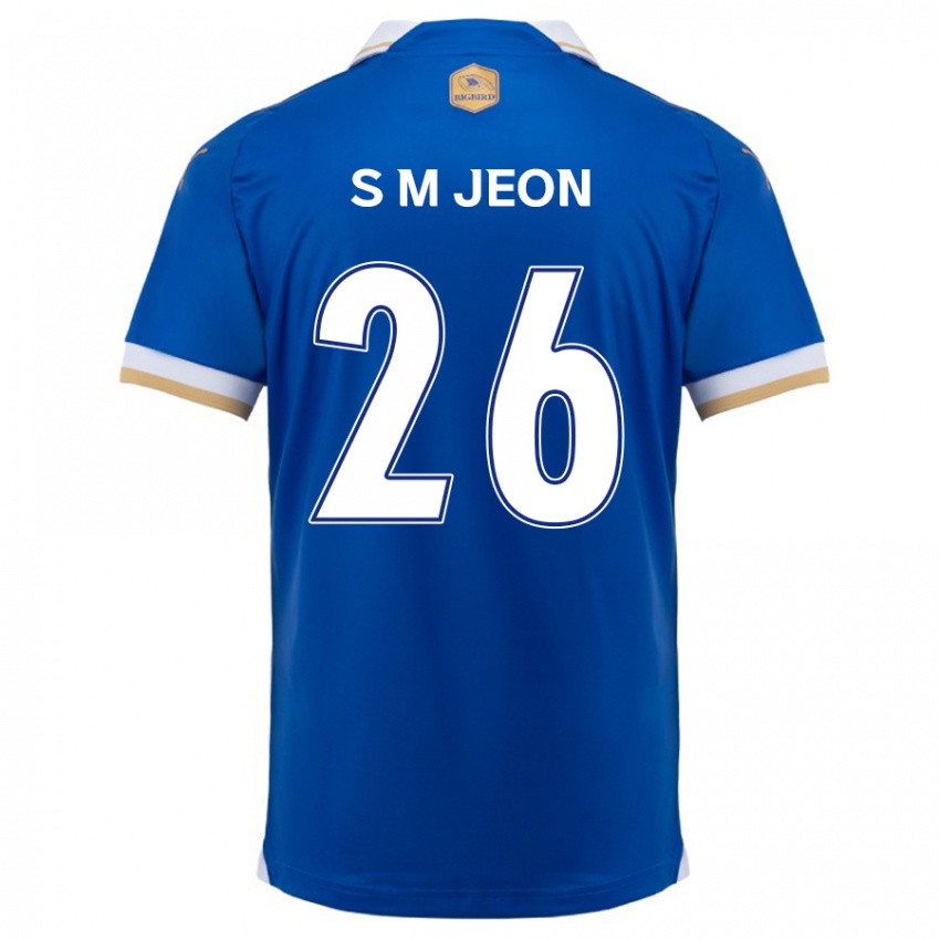 Kinder Min-Seung Jeon #26 Blau Weiss Heimtrikot Trikot 2024/25 T-Shirt