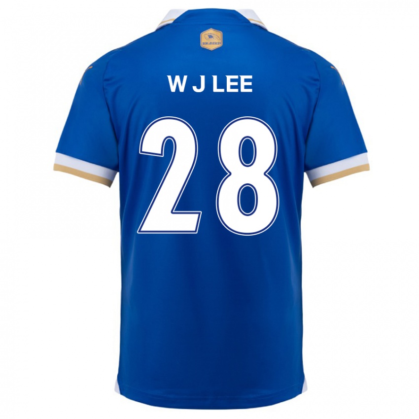 Kinder Jun-Woo Lee #28 Blau Weiss Heimtrikot Trikot 2024/25 T-Shirt