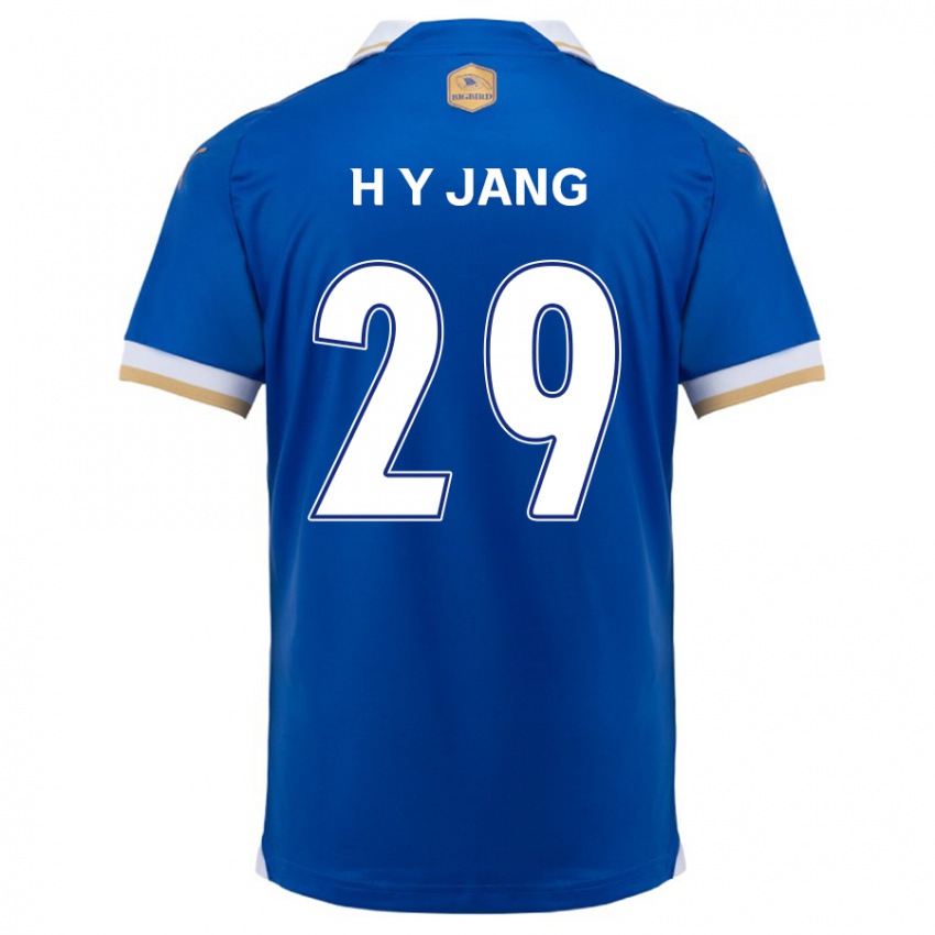 Kinder Yo-Han Jang #29 Blau Weiss Heimtrikot Trikot 2024/25 T-Shirt