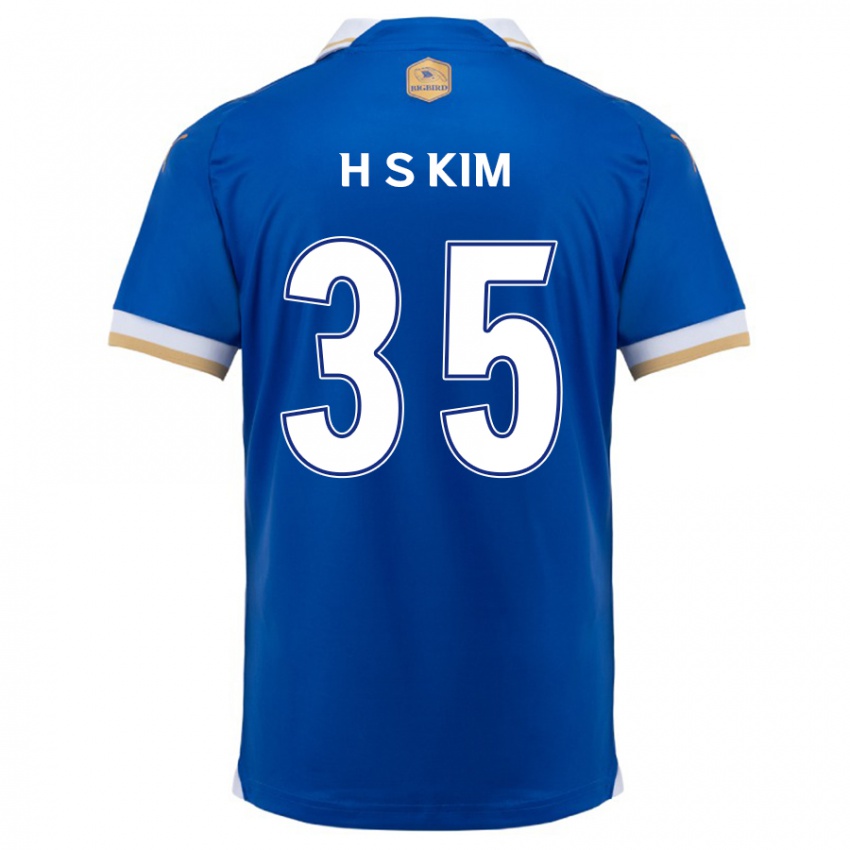 Kinder Seung-Hyun Kim #35 Blau Weiss Heimtrikot Trikot 2024/25 T-Shirt