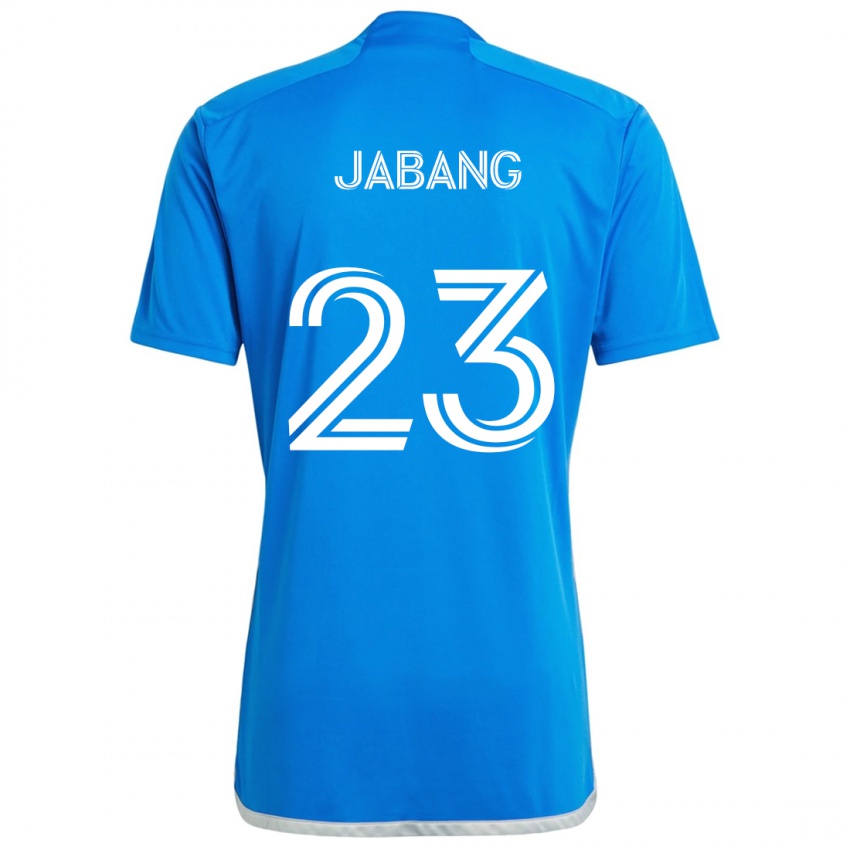 Kinder Ousman Jabang #23 Blau Weiss Heimtrikot Trikot 2024/25 T-Shirt