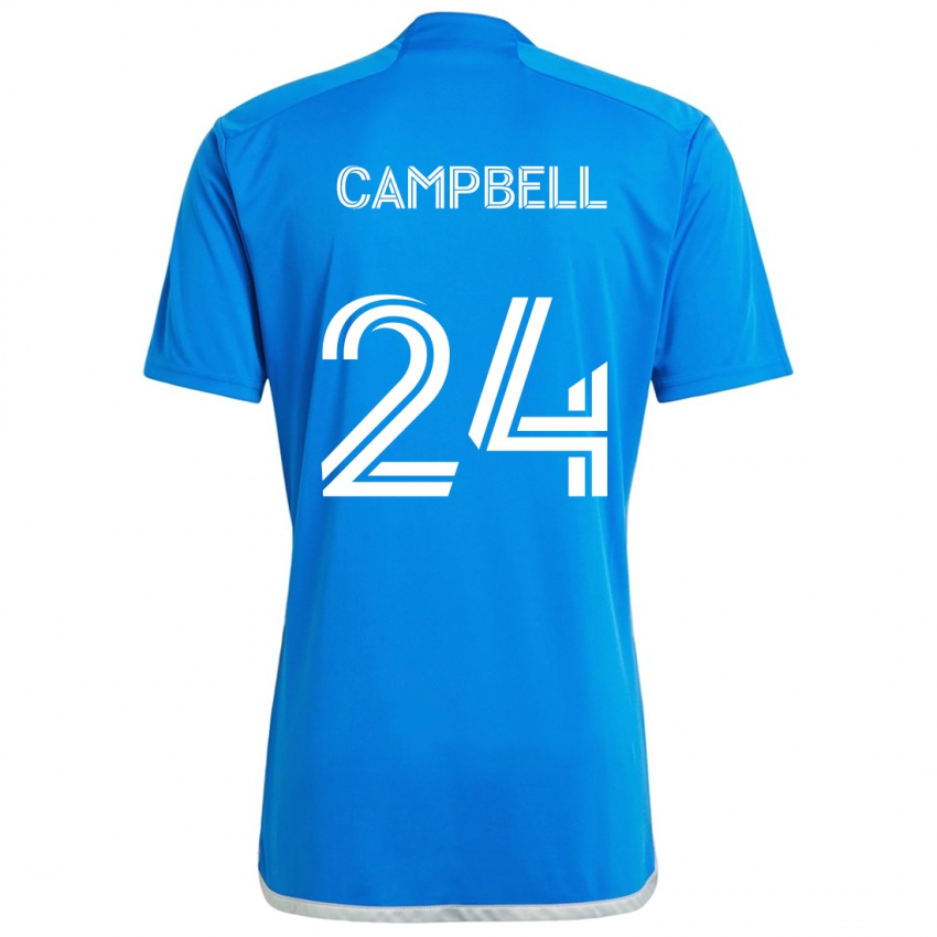 Kinder George Campbell #24 Blau Weiss Heimtrikot Trikot 2024/25 T-Shirt