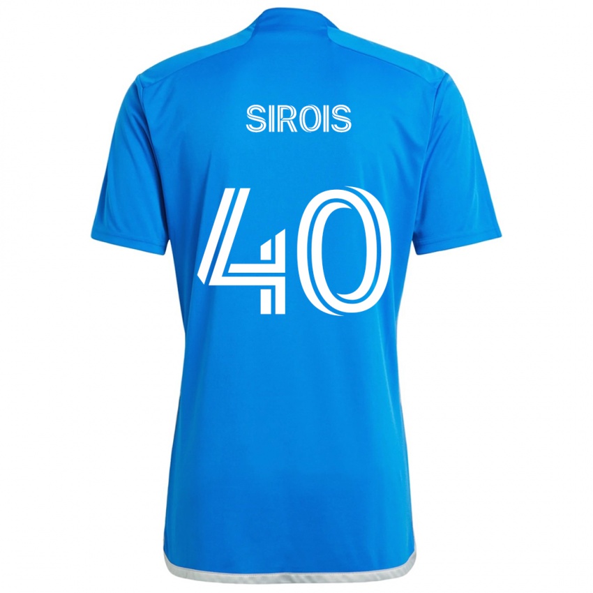 Kinder Jonathan Sirois #40 Blau Weiss Heimtrikot Trikot 2024/25 T-Shirt