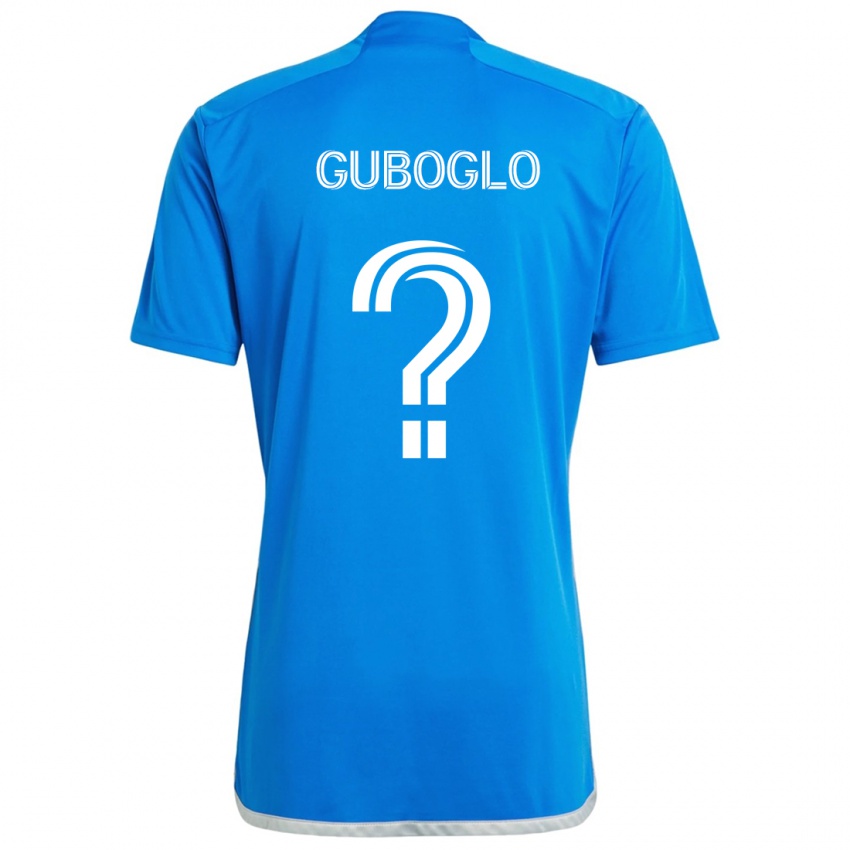 Kinder Yuri Guboglo #0 Blau Weiss Heimtrikot Trikot 2024/25 T-Shirt