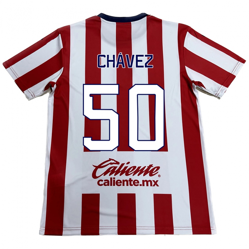 Kinder Mateo Chávez #50 Rot-Weiss Heimtrikot Trikot 2024/25 T-Shirt