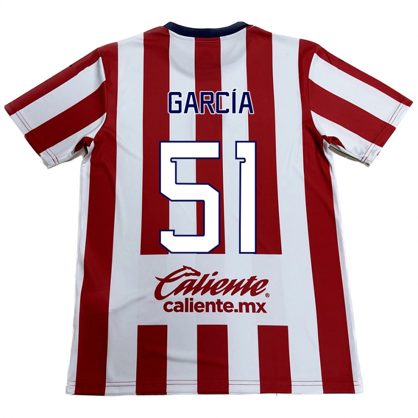 Kinder Eduardo García #51 Rot-Weiss Heimtrikot Trikot 2024/25 T-Shirt