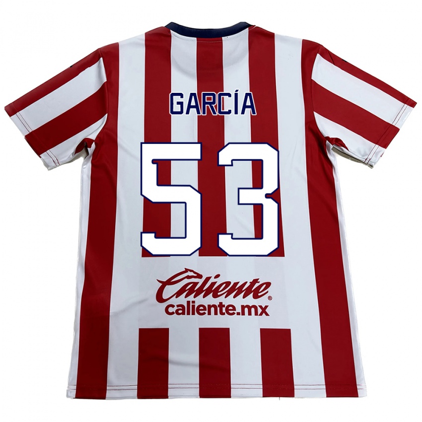 Kinder Uziel García #53 Rot-Weiss Heimtrikot Trikot 2024/25 T-Shirt