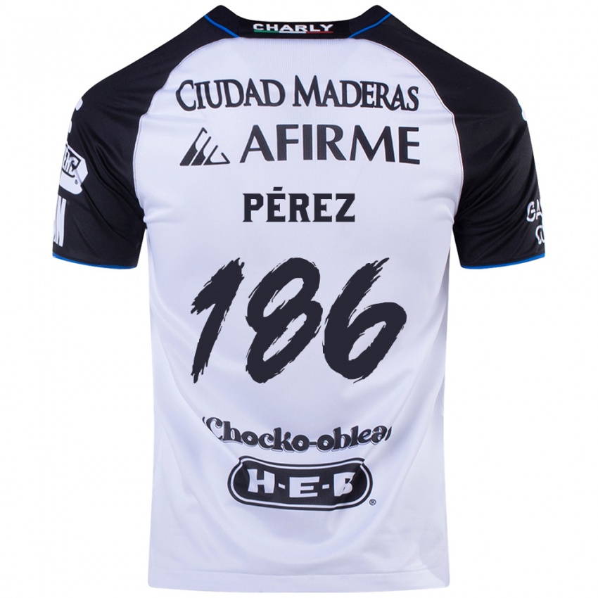 Kinder José Pérez #186 Schwarz Blau Heimtrikot Trikot 2024/25 T-Shirt