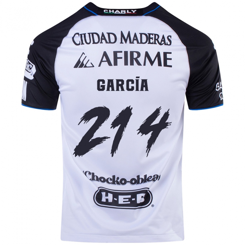 Kinder José García #214 Schwarz Blau Heimtrikot Trikot 2024/25 T-Shirt