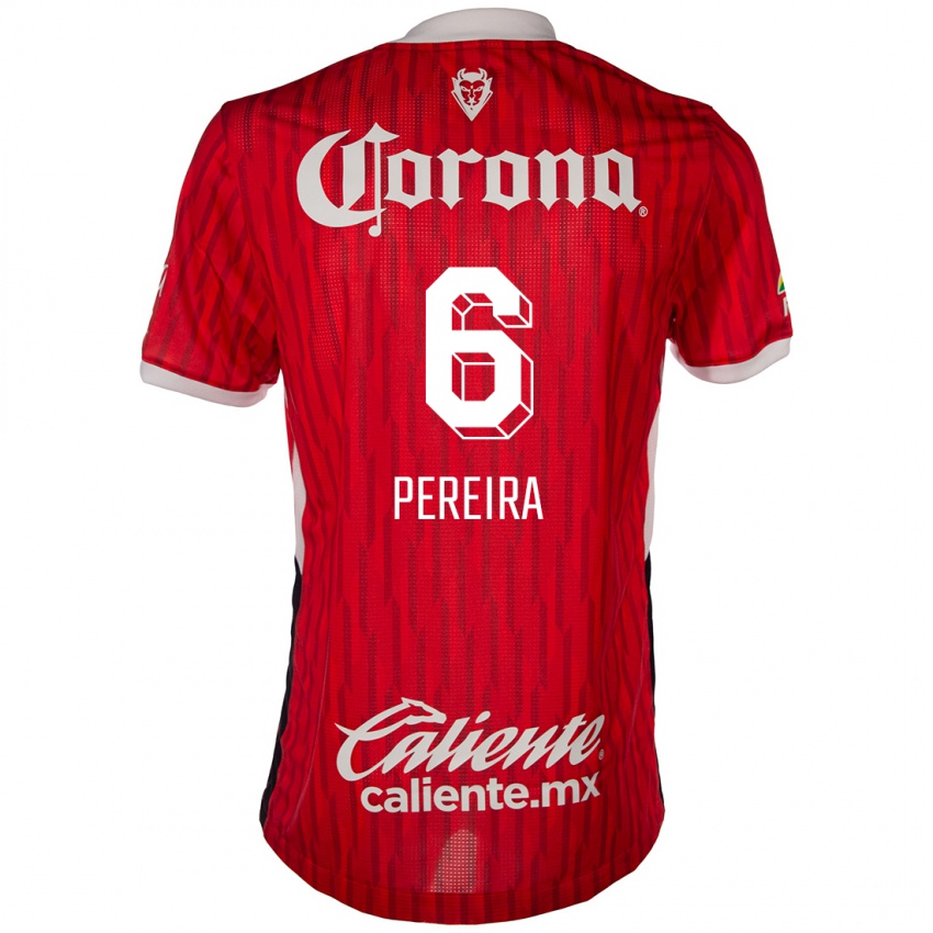 Kinder Federico Pereira #6 Rot-Weiss Heimtrikot Trikot 2024/25 T-Shirt