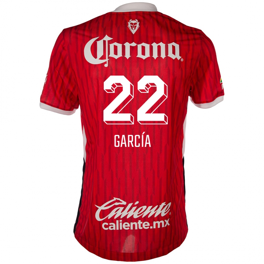 Kinder Luis García #22 Rot-Weiss Heimtrikot Trikot 2024/25 T-Shirt