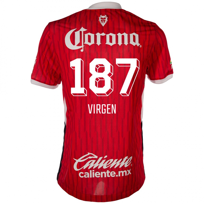 Kinder Oswaldo Virgen #187 Rot-Weiss Heimtrikot Trikot 2024/25 T-Shirt