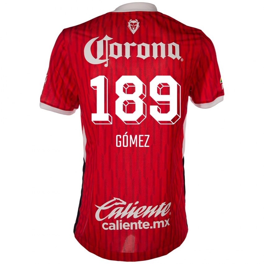 Kinder Enrique Gómez #189 Rot-Weiss Heimtrikot Trikot 2024/25 T-Shirt