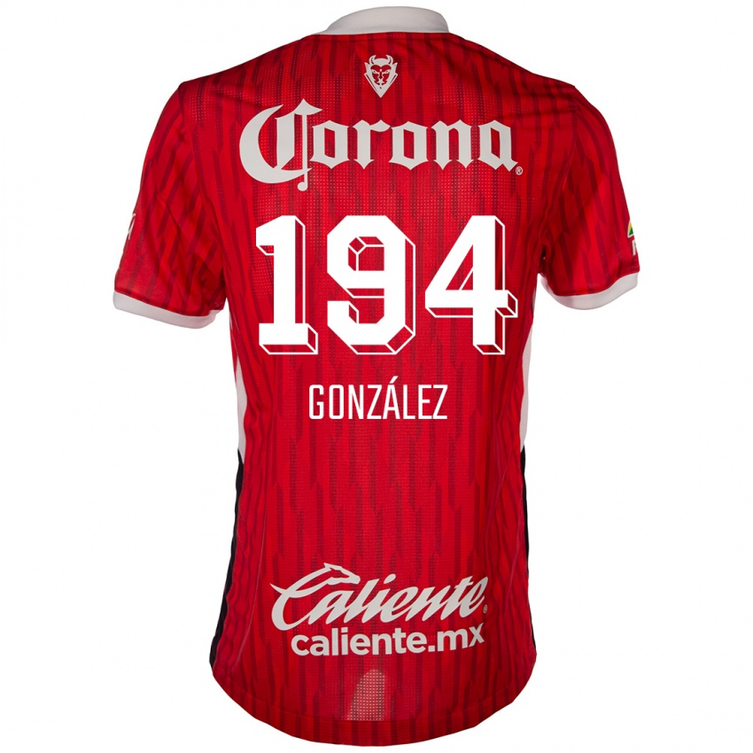 Kinder Cristopher González #194 Rot-Weiss Heimtrikot Trikot 2024/25 T-Shirt