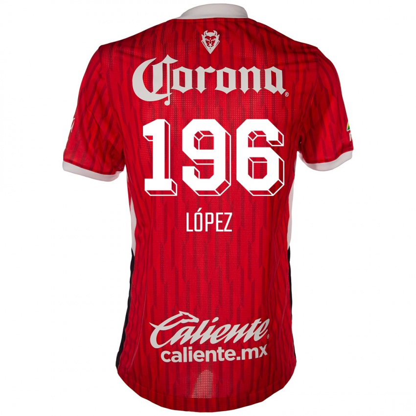 Kinder Ethan López #196 Rot-Weiss Heimtrikot Trikot 2024/25 T-Shirt