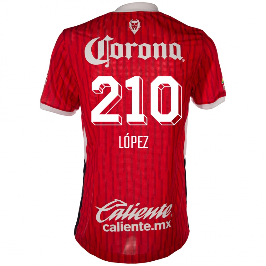 Kinder Juan López #210 Rot-Weiss Heimtrikot Trikot 2024/25 T-Shirt