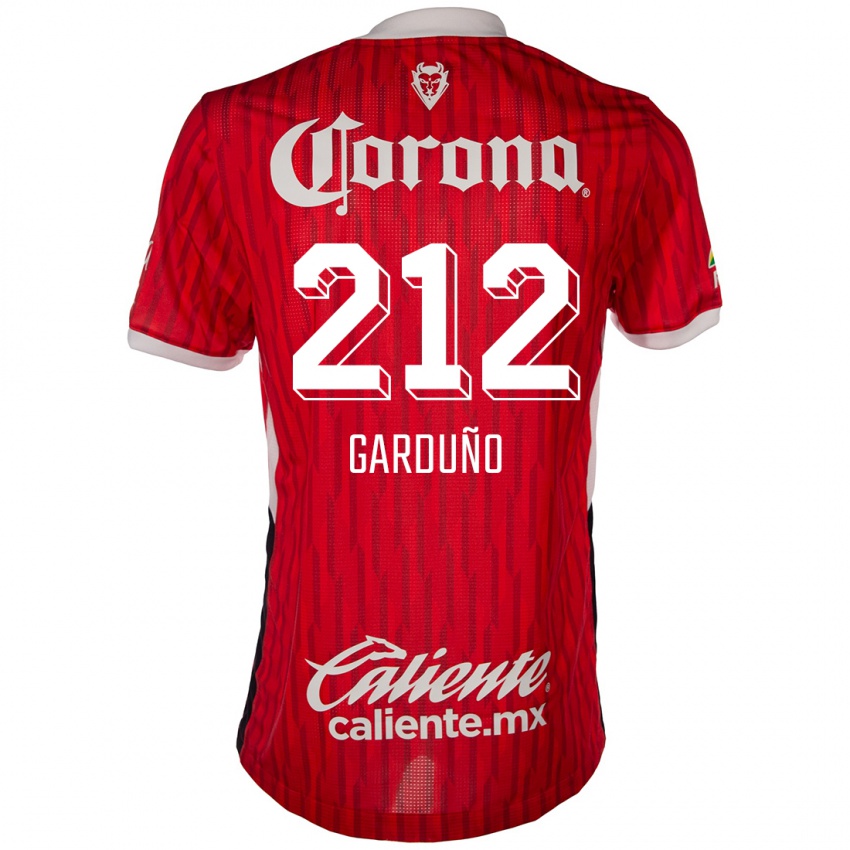 Kinder Carlos Garduño #212 Rot-Weiss Heimtrikot Trikot 2024/25 T-Shirt