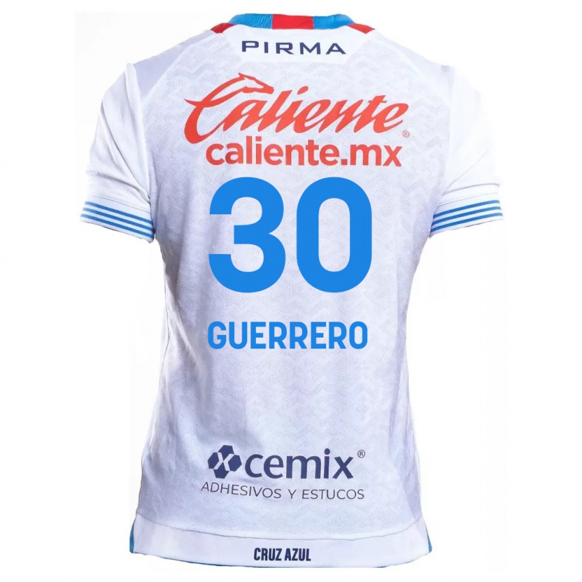 Kinder Rafael Guerrero #30 Weiß Blau Auswärtstrikot Trikot 2024/25 T-Shirt