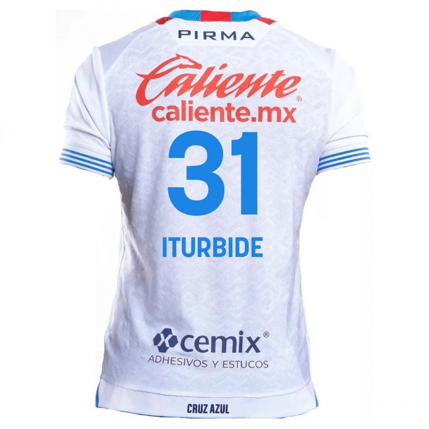 Kinder Luis Iturbide #31 Weiß Blau Auswärtstrikot Trikot 2024/25 T-Shirt