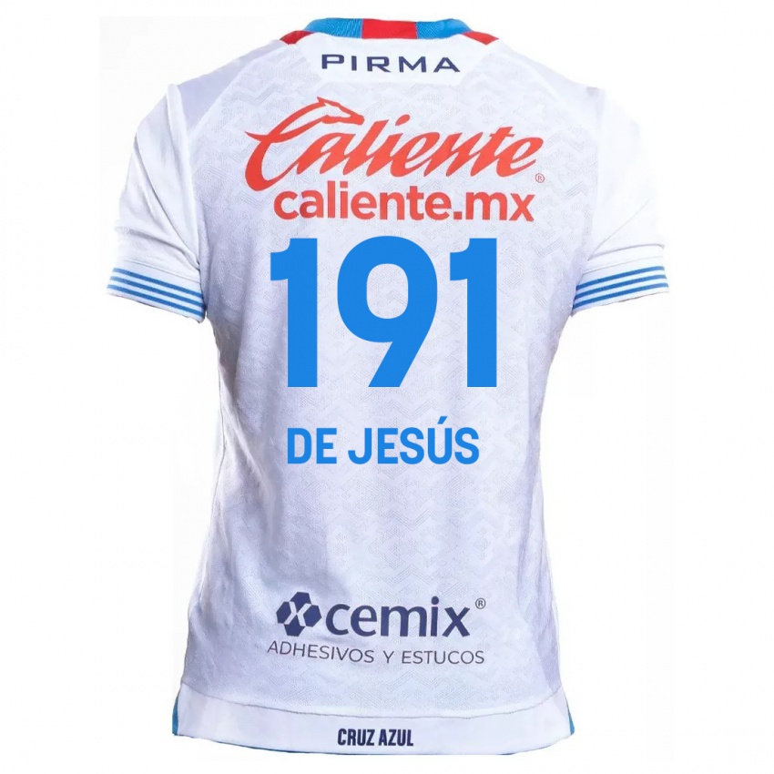 Kinder Luis De Jesús #191 Weiß Blau Auswärtstrikot Trikot 2024/25 T-Shirt