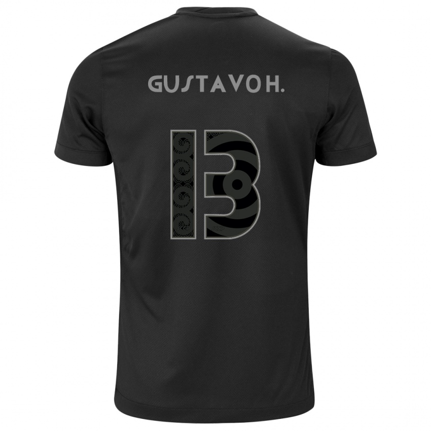 Kinder Gustavo Henrique #13 Schwarz Auswärtstrikot Trikot 2024/25 T-Shirt