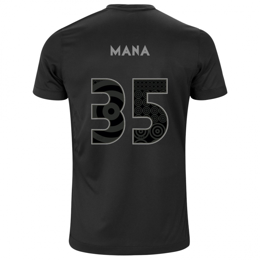 Kinder Leo Mana #35 Schwarz Auswärtstrikot Trikot 2024/25 T-Shirt