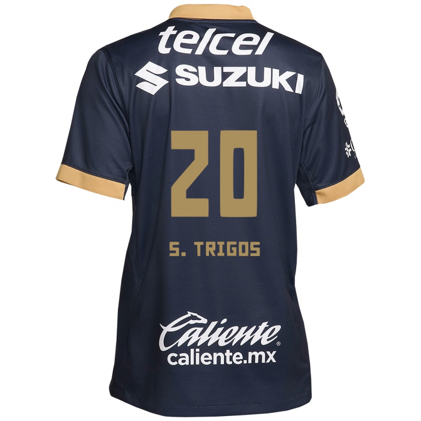 Kinder Santiago Trigos #20 Obsidian Gold Weiß Auswärtstrikot Trikot 2024/25 T-Shirt