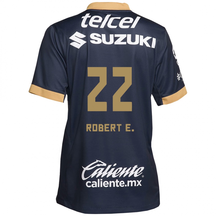 Kinder Robert Ergas #22 Obsidian Gold Weiß Auswärtstrikot Trikot 2024/25 T-Shirt