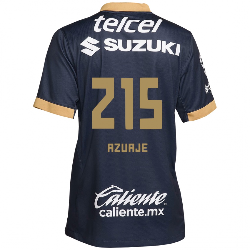 Kinder Ángel Azuaje #215 Obsidian Gold Weiß Auswärtstrikot Trikot 2024/25 T-Shirt