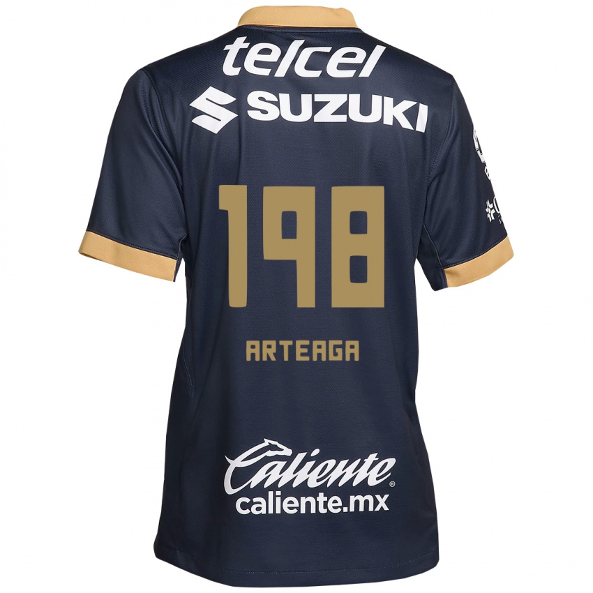 Kinder Edwin Arteaga #198 Obsidian Gold Weiß Auswärtstrikot Trikot 2024/25 T-Shirt