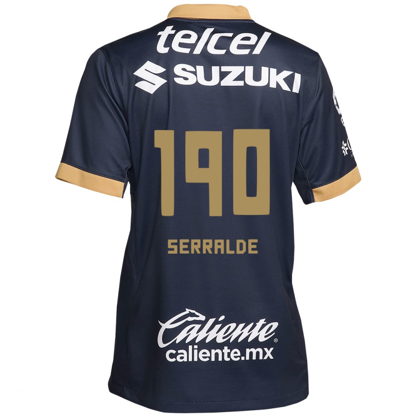 Kinder Gerardo Serralde #190 Obsidian Gold Weiß Auswärtstrikot Trikot 2024/25 T-Shirt