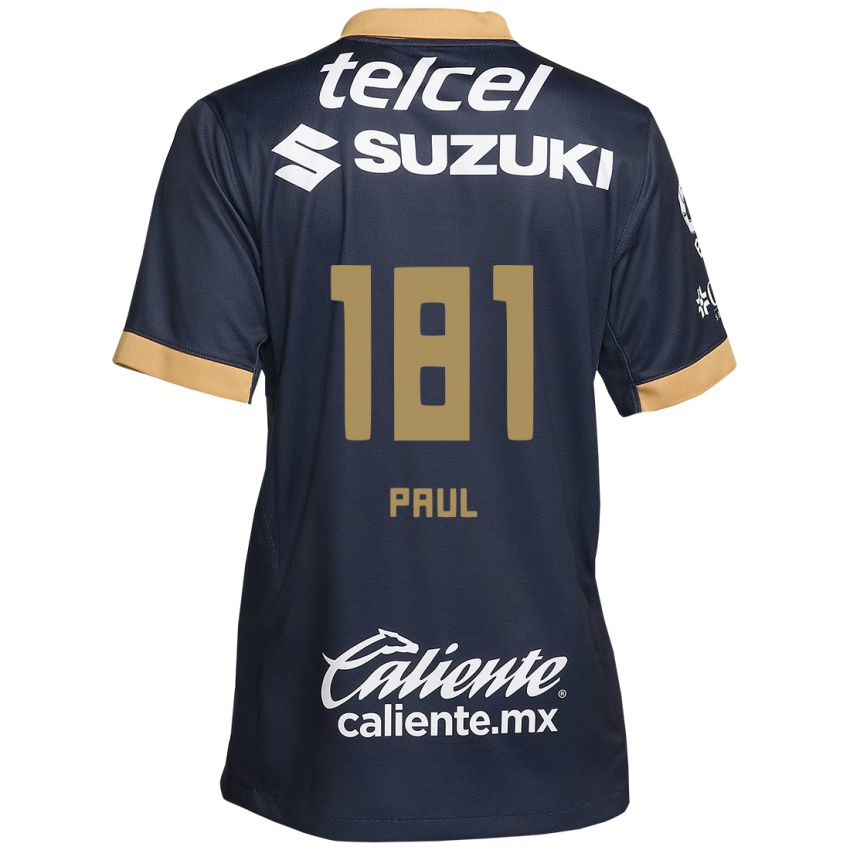 Kinder Miguel Paul #181 Obsidian Gold Weiß Auswärtstrikot Trikot 2024/25 T-Shirt