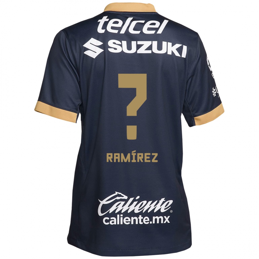 Kinder Ricardo Ramírez #0 Obsidian Gold Weiß Auswärtstrikot Trikot 2024/25 T-Shirt