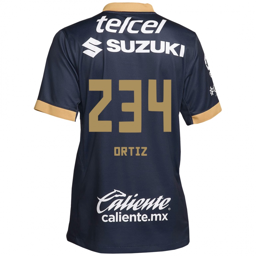 Kinder Jorge Ortiz #234 Obsidian Gold Weiß Auswärtstrikot Trikot 2024/25 T-Shirt