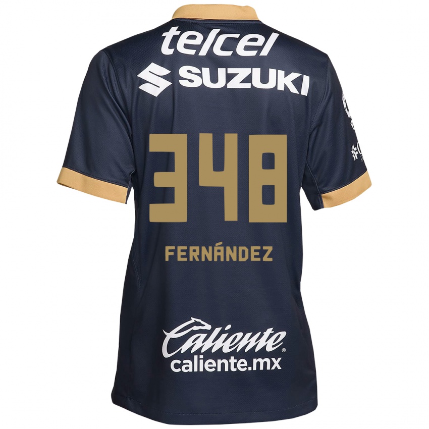 Kinder Yerik Fernández #348 Obsidian Gold Weiß Auswärtstrikot Trikot 2024/25 T-Shirt