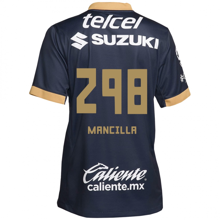 Kinder José Mancilla #298 Obsidian Gold Weiß Auswärtstrikot Trikot 2024/25 T-Shirt