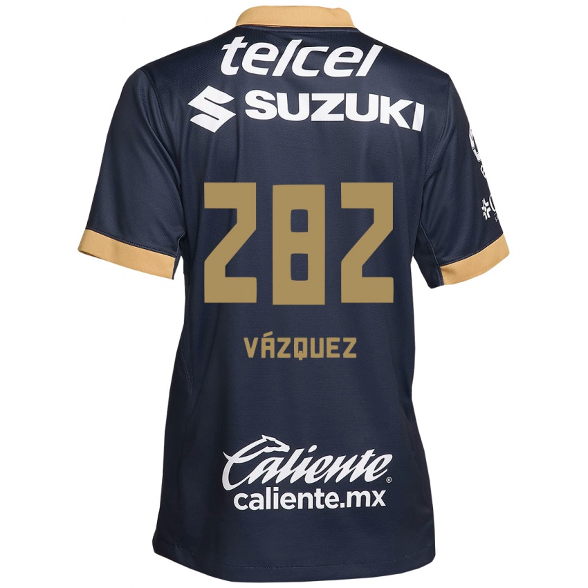 Kinder Austin Vázquez #282 Obsidian Gold Weiß Auswärtstrikot Trikot 2024/25 T-Shirt