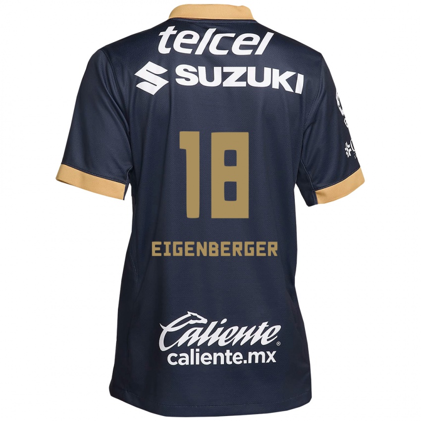 Kinder Chandra Eigenberger #18 Obsidian Gold Weiß Auswärtstrikot Trikot 2024/25 T-Shirt